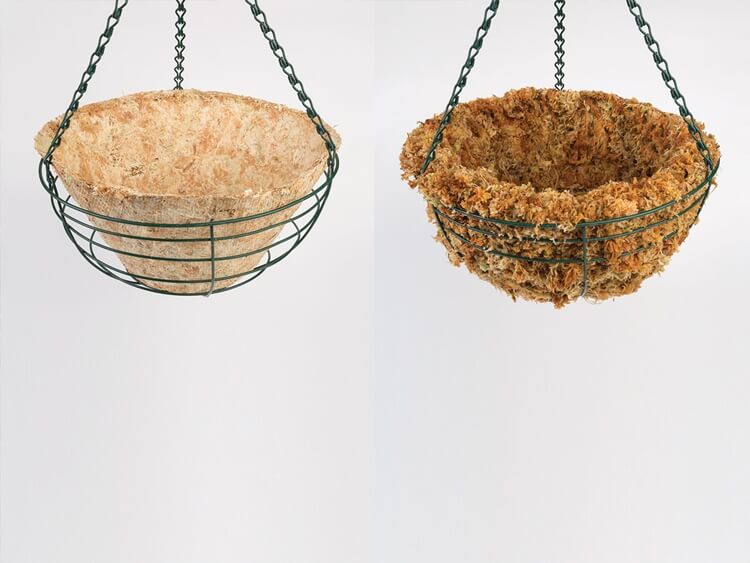 Spagliners Spagmoss Basket Liners made from sphagnum moss